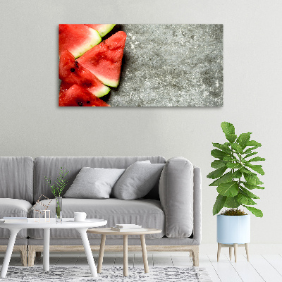 Canvas wall art Chopped watermelon