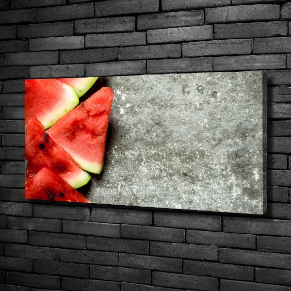 Canvas wall art Chopped watermelon