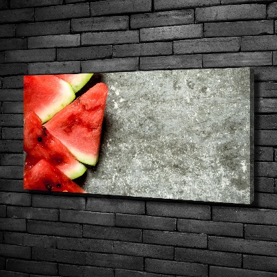 Canvas wall art Chopped watermelon