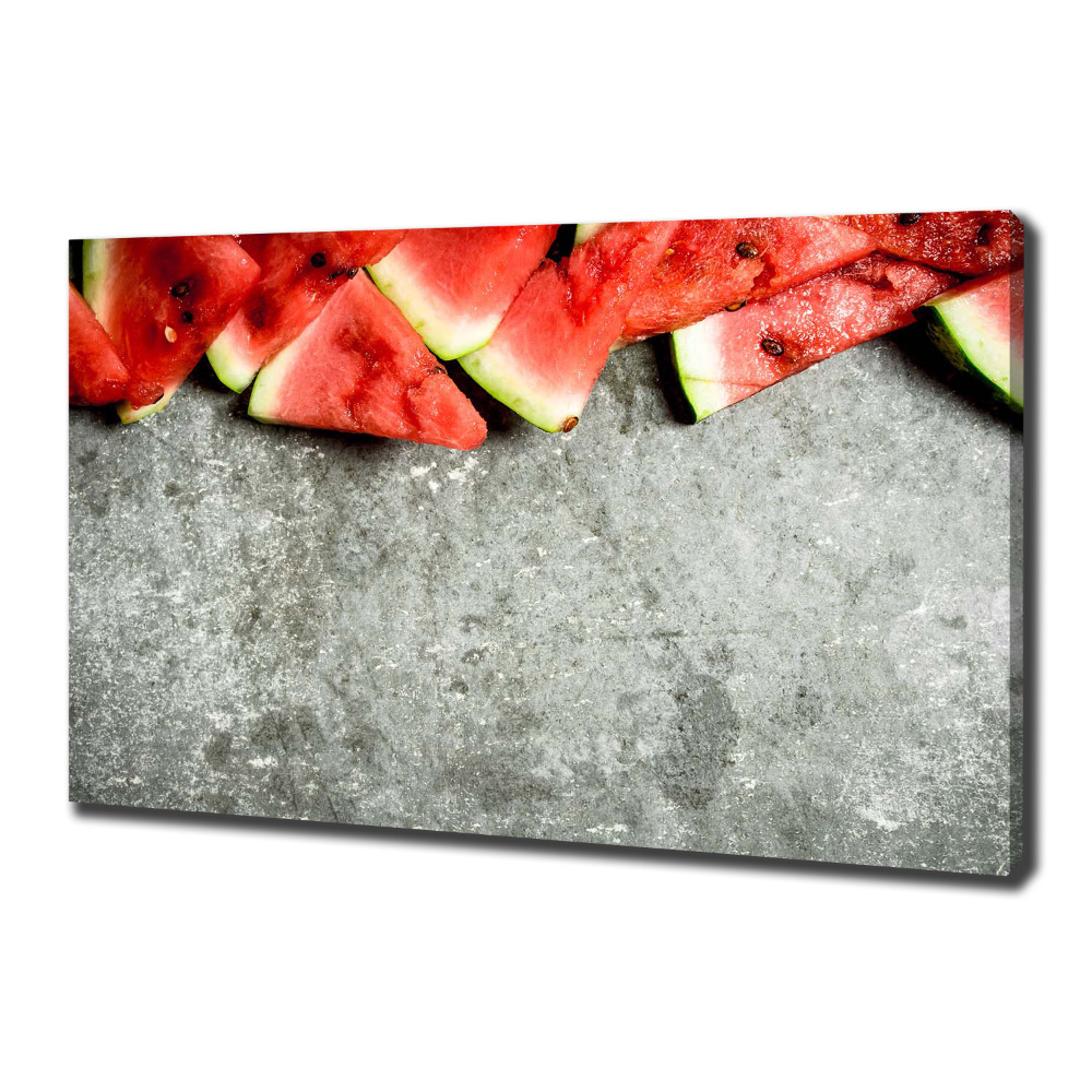 Canvas wall art Chopped watermelon