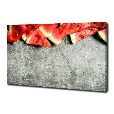 Canvas wall art Chopped watermelon