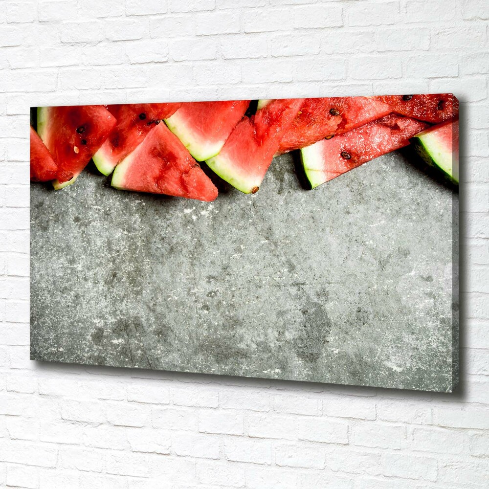 Canvas wall art Chopped watermelon