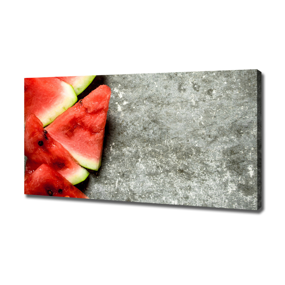 Canvas wall art Chopped watermelon