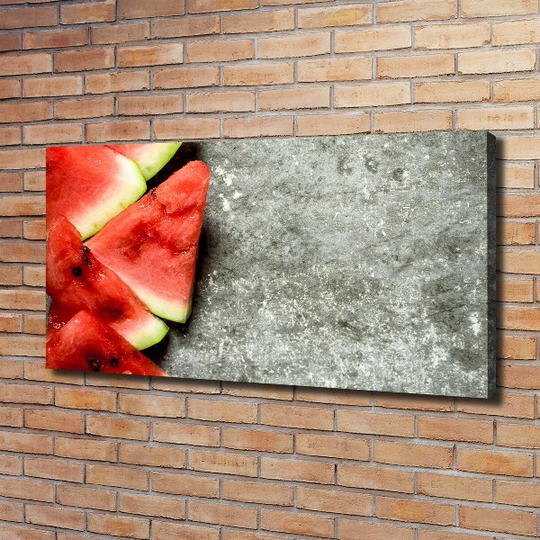 Canvas wall art Chopped watermelon