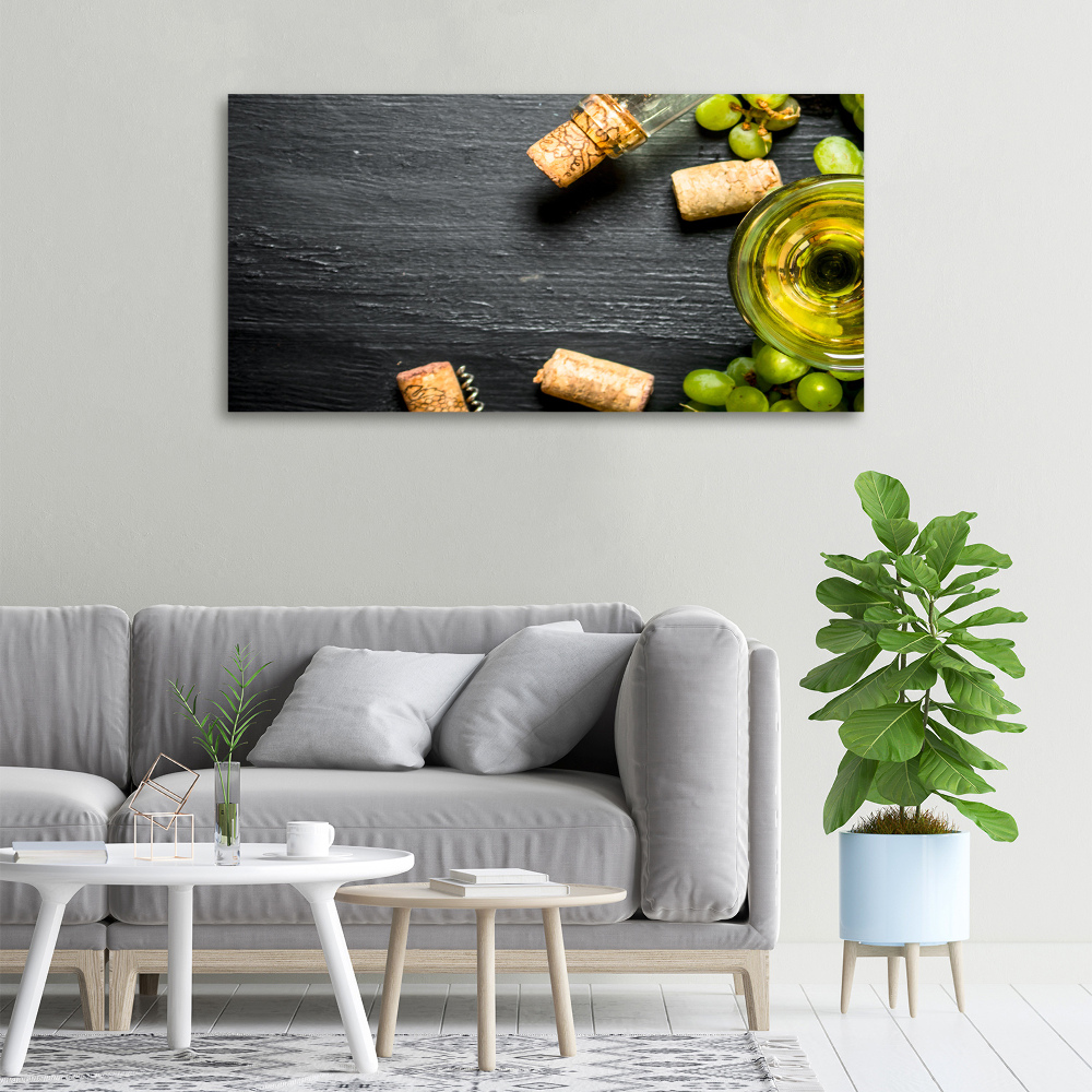 Canvas wall art White wine and fruit