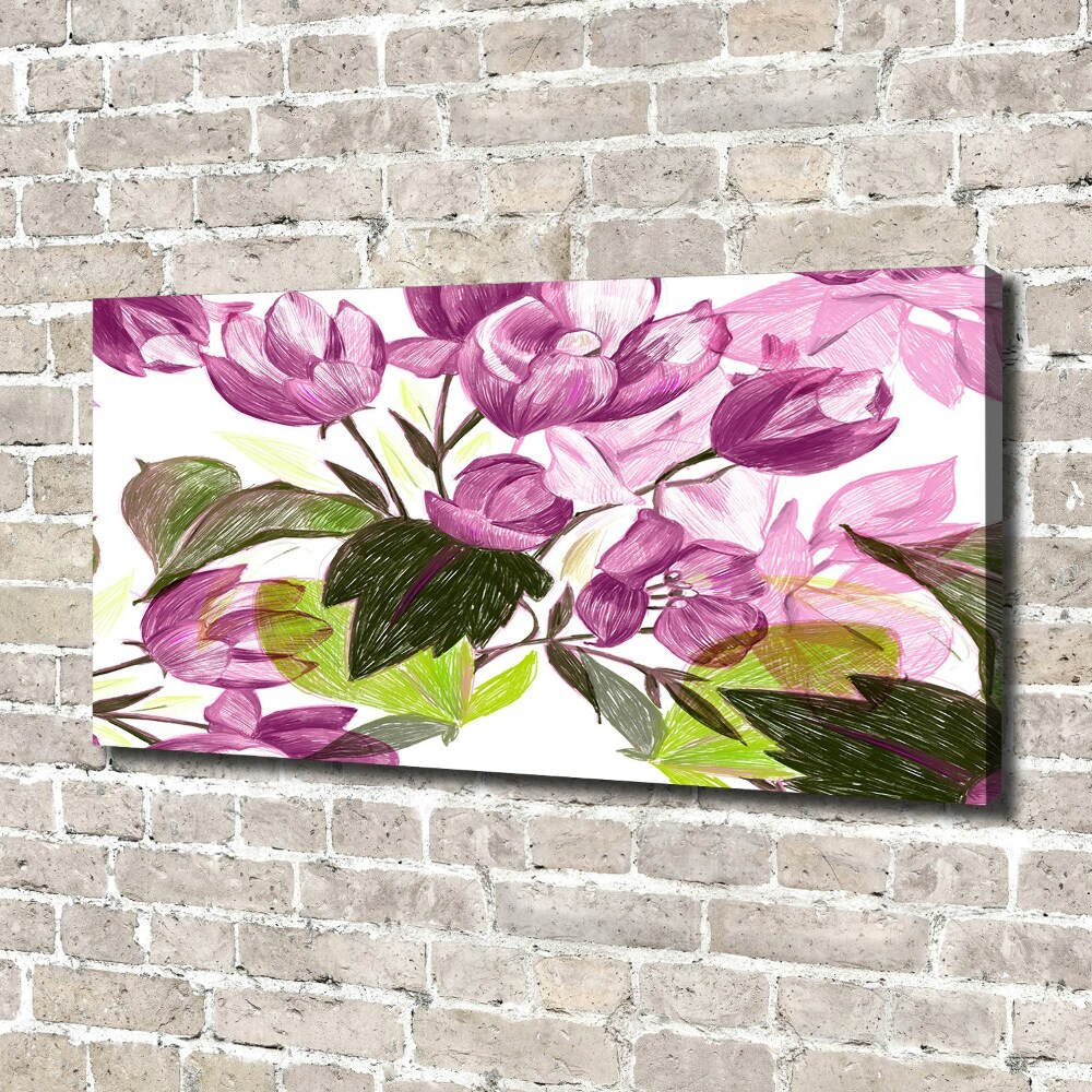 Canvas wall art Floral pattern