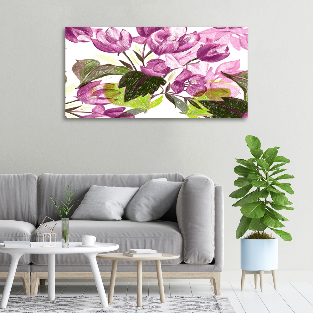 Canvas wall art Floral pattern