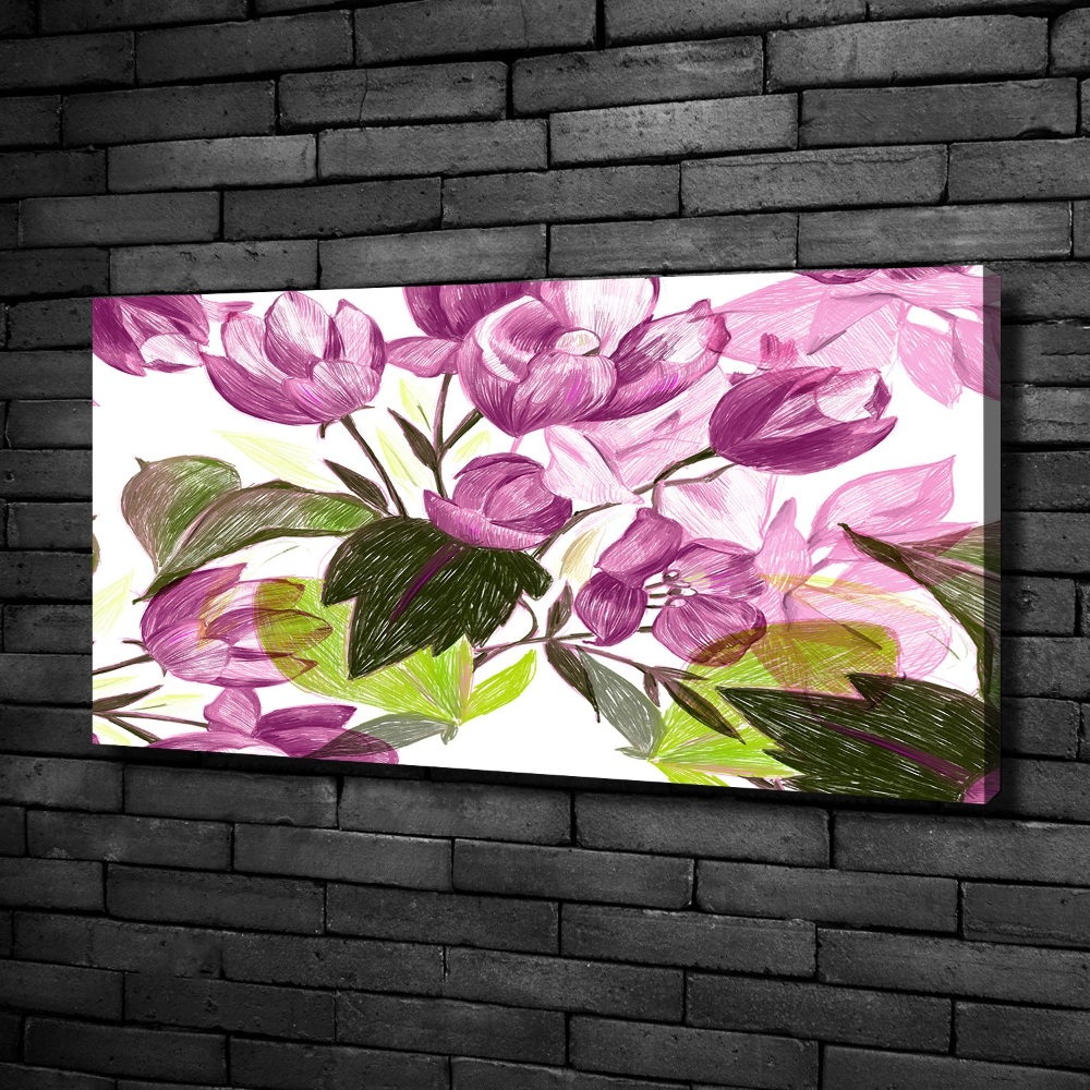 Canvas wall art Floral pattern