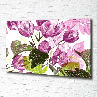 Canvas wall art Floral pattern