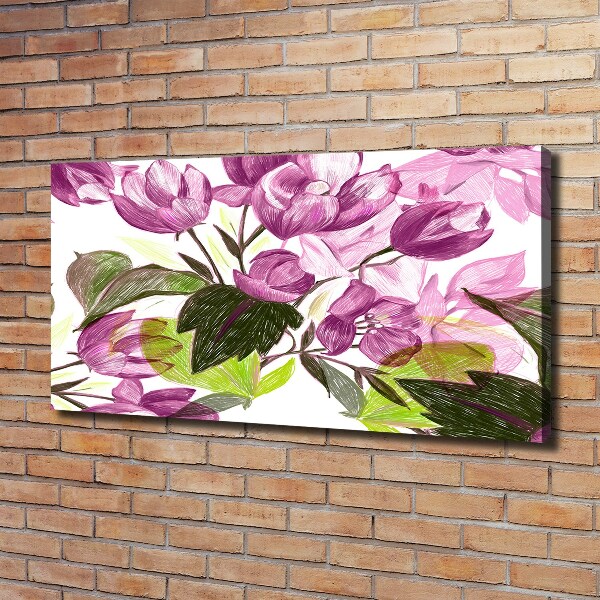 Canvas wall art Floral pattern