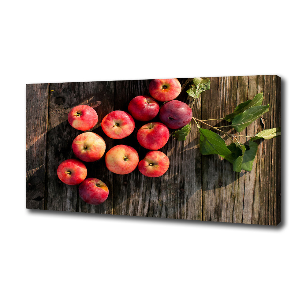 Canvas wall art Apples on the table