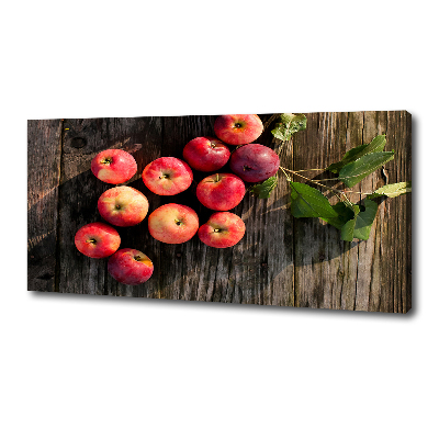 Canvas wall art Apples on the table