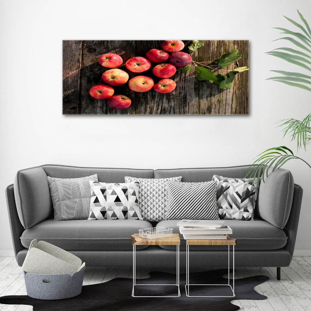 Canvas wall art Apples on the table