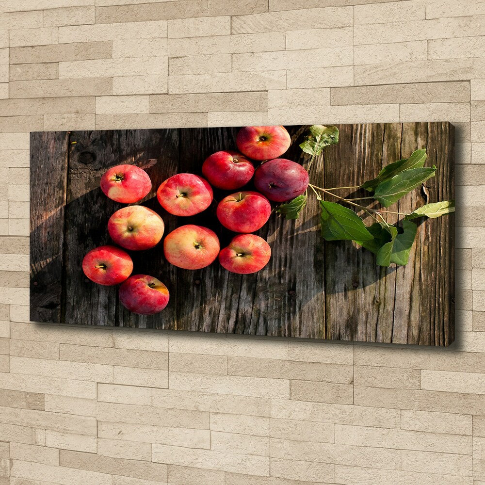 Canvas wall art Apples on the table