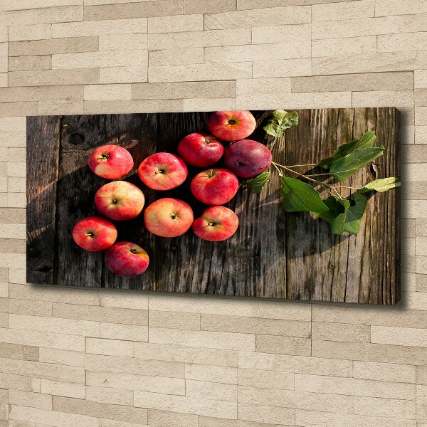 Canvas wall art Apples on the table