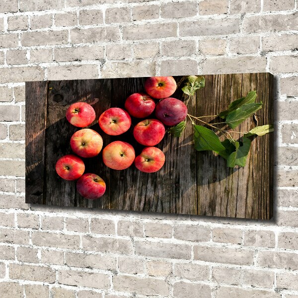 Canvas wall art Apples on the table