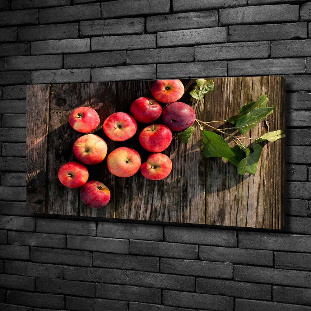 Canvas wall art Apples on the table