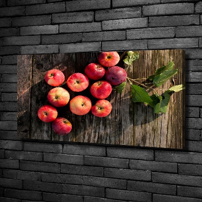 Canvas wall art Apples on the table