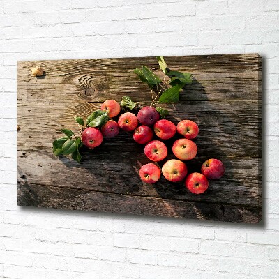 Canvas wall art Apples on the table