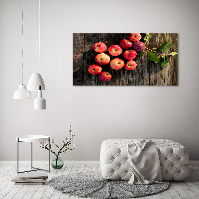 Canvas wall art Apples on the table