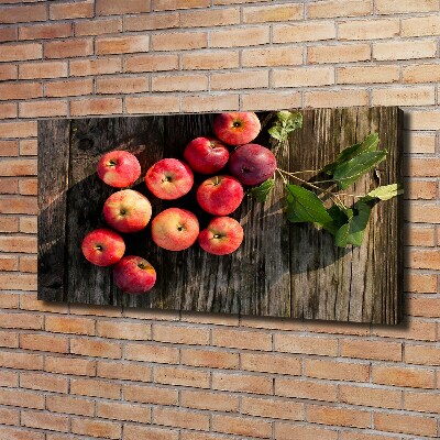 Canvas wall art Apples on the table