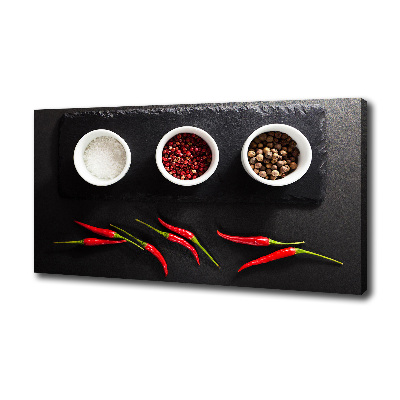 Canvas wall art Spices and chillies