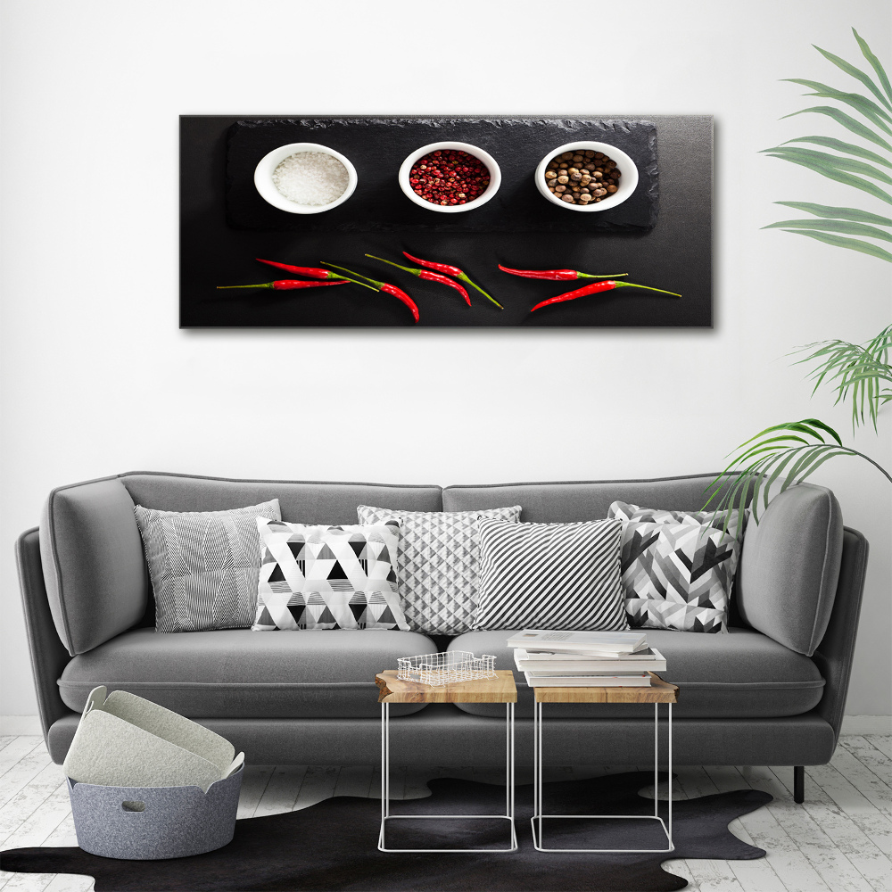 Canvas wall art Spices and chillies