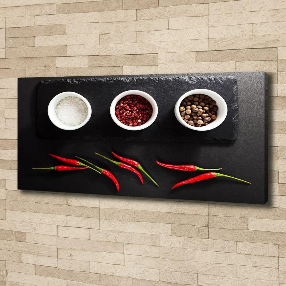 Canvas wall art Spices and chillies