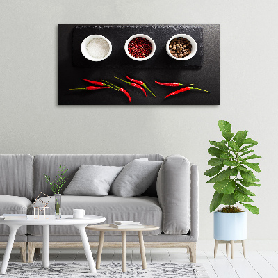 Canvas wall art Spices and chillies