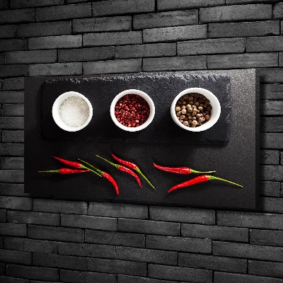 Canvas wall art Spices and chillies