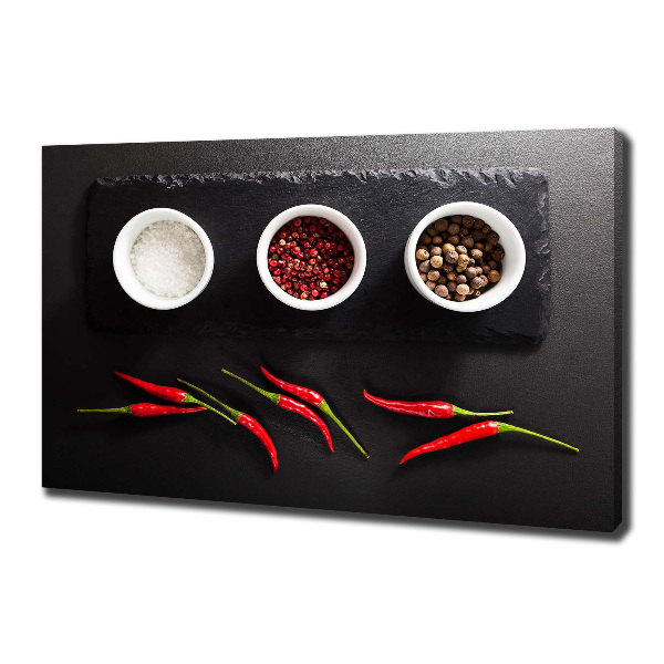 Canvas wall art Spices and chillies