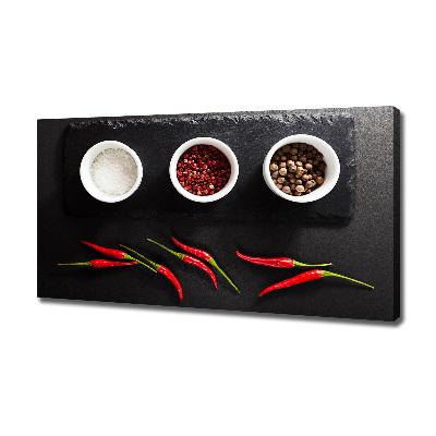 Canvas wall art Spices and chillies