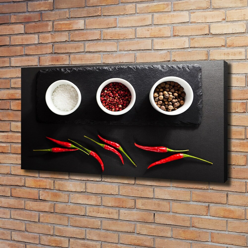 Canvas wall art Spices and chillies