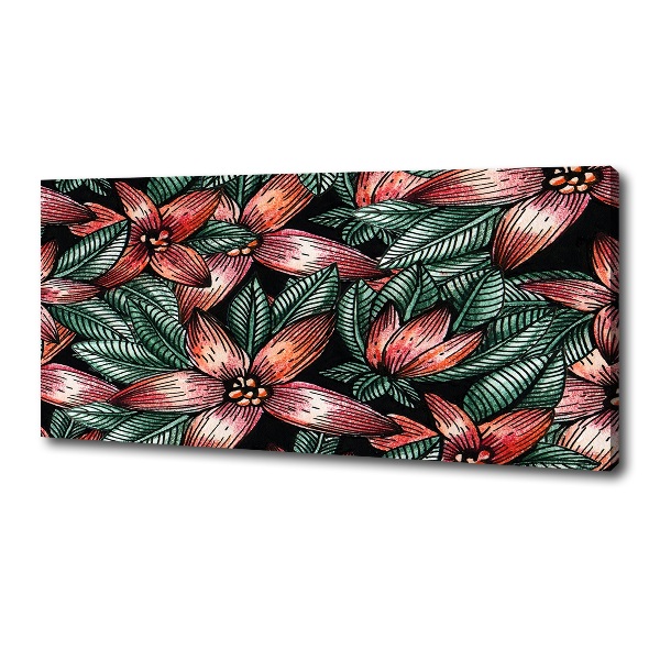 Canvas wall art Floral pattern