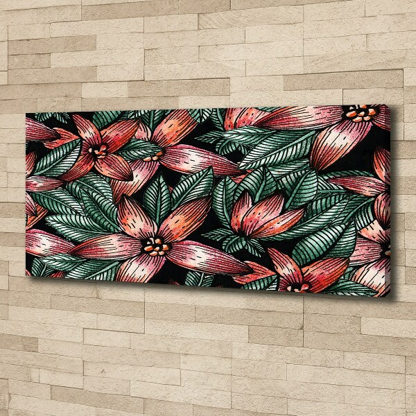 Canvas wall art Floral pattern