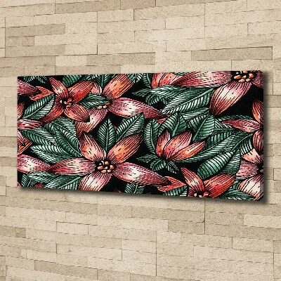 Canvas wall art Floral pattern