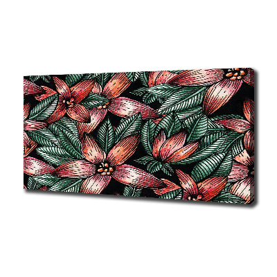 Canvas wall art Floral pattern