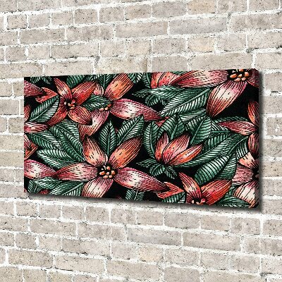 Canvas wall art Floral pattern