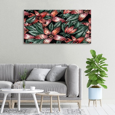 Canvas wall art Floral pattern