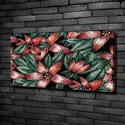 Canvas wall art Floral pattern