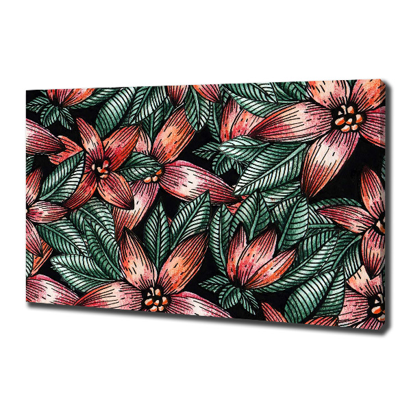 Canvas wall art Floral pattern