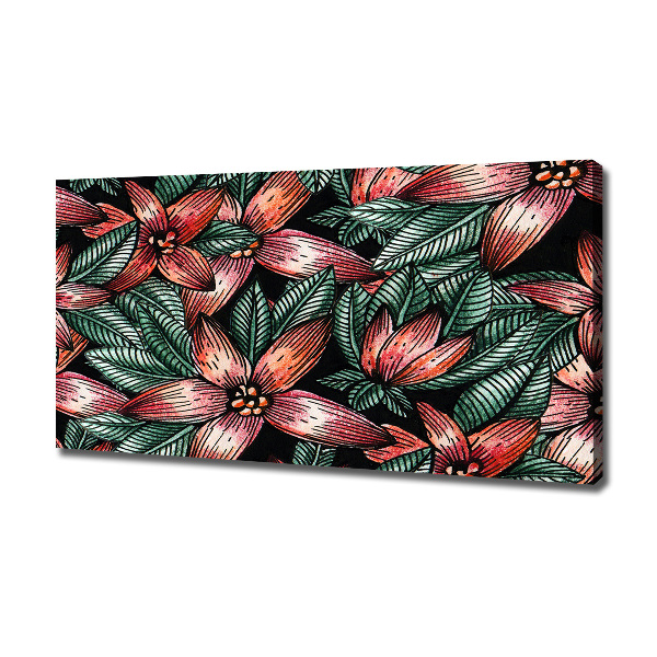 Canvas wall art Floral pattern