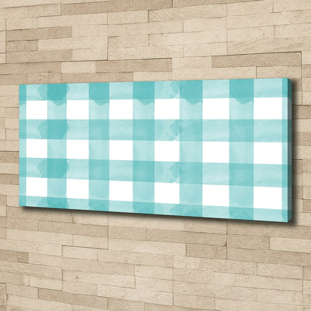 Canvas wall art Blue grille