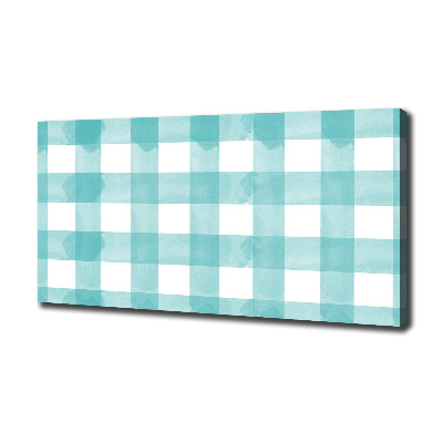 Canvas wall art Blue grille