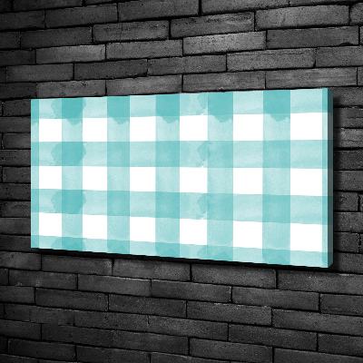 Canvas wall art Blue grille