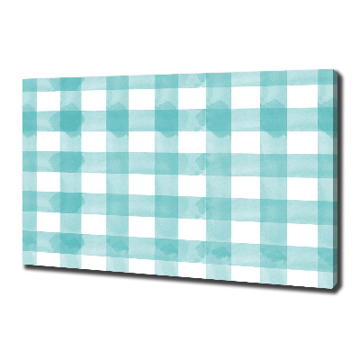 Canvas wall art Blue grille