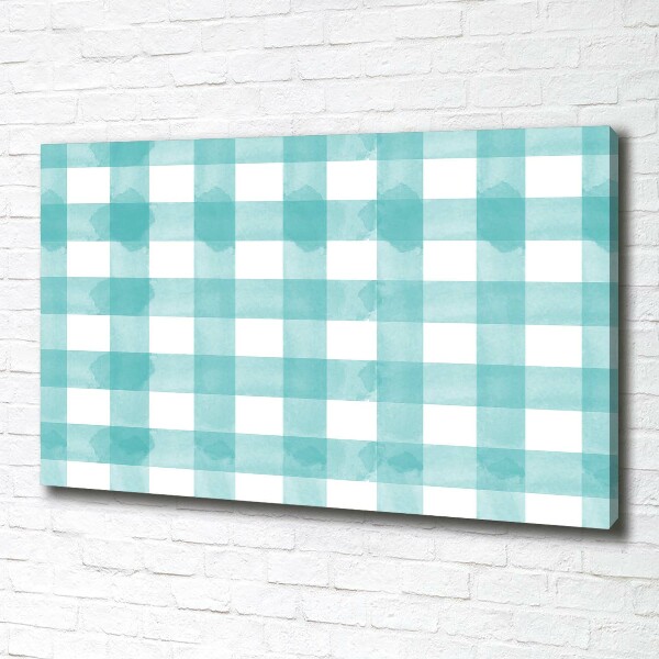 Canvas wall art Blue grille