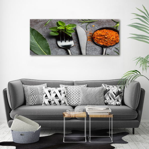 Canvas wall art Cutlery and spices