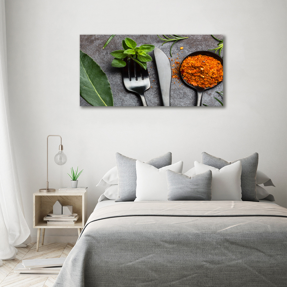 Canvas wall art Cutlery and spices