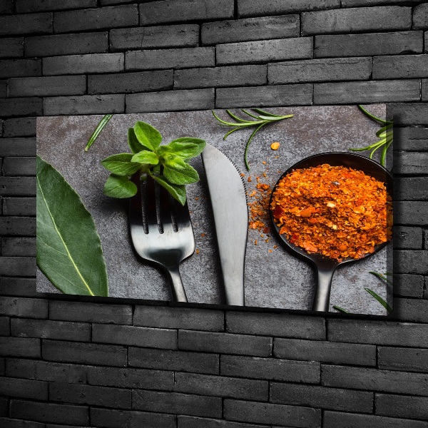 Canvas wall art Cutlery and spices